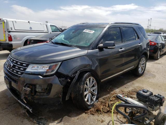 1FM5K8F87GGC22107 - 2016 FORD EXPLORER LIMITED GRAY photo 1