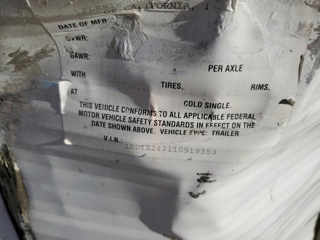 1ED1Z242110919353 - 2001 HEARTLAND WILDERNESS WHITE photo 10