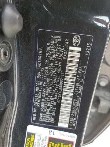 4T1BK1EB9DU021233 - 2013 TOYOTA AVALON BASE 黑色 照片 12