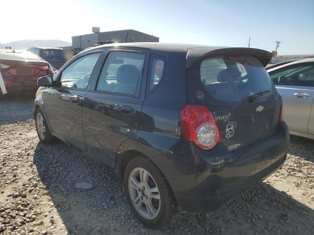 KL1TG66E59B652538 - 2009 CHEVROLET AVEO LT BLACK photo 2