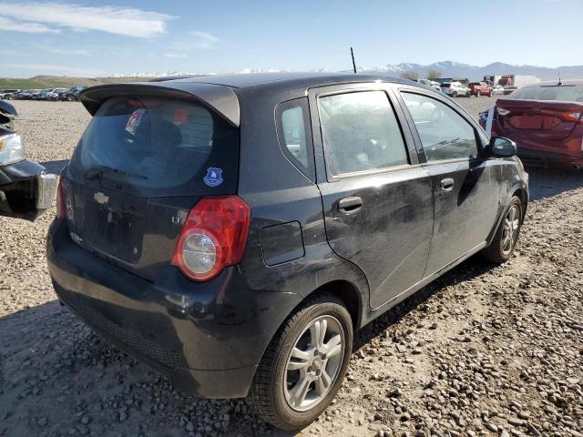 KL1TG66E59B652538 - 2009 CHEVROLET AVEO LT BLACK photo 3