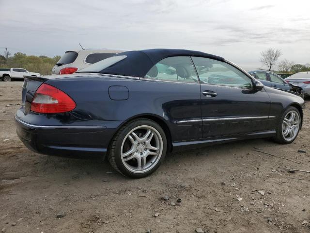 WDBTK72F88T089956 - 2008 MERCEDES-BENZ CLK 550 BLUE photo 3