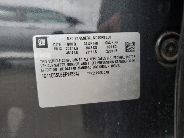 1G11C5SL6EF145847 - 2014 CHEVROLET MALIBU 1LT CHARCOAL photo 12