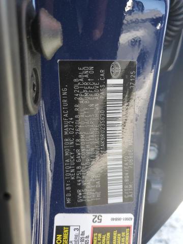 4T1T11AK9RU235630 - 2024 TOYOTA CAMRY SE NIGHT SHADE BLUE photo 12