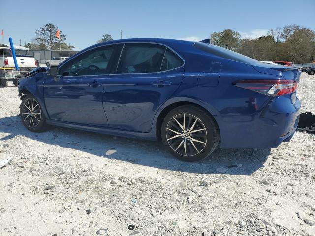 4T1T11AK9RU235630 - 2024 TOYOTA CAMRY SE NIGHT SHADE BLUE photo 2