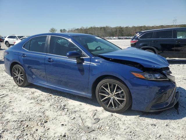 4T1T11AK9RU235630 - 2024 TOYOTA CAMRY SE NIGHT SHADE BLUE photo 4