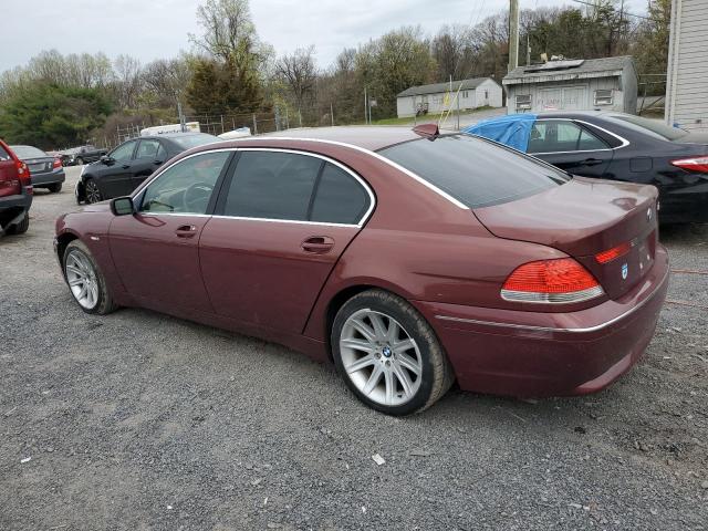 WBAGN63484DS48980 - 2004 BMW 745 LI BURGUNDY photo 2