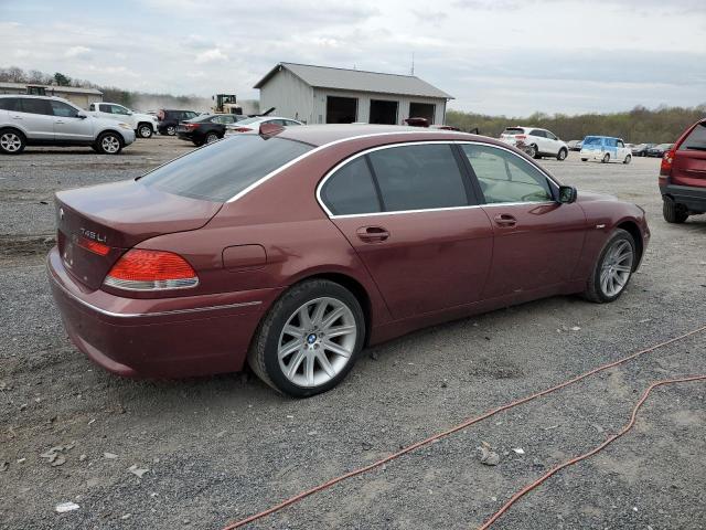 WBAGN63484DS48980 - 2004 BMW 745 LI BURGUNDY photo 3