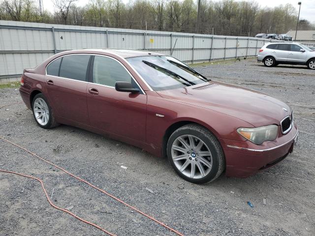 WBAGN63484DS48980 - 2004 BMW 745 LI BURGUNDY photo 4