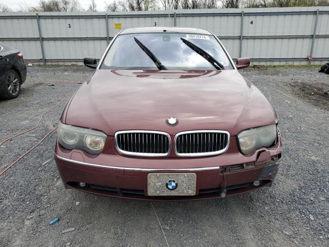 WBAGN63484DS48980 - 2004 BMW 745 LI BURGUNDY photo 5