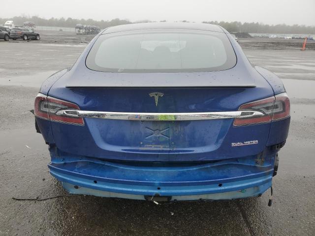 5YJSA1E47LF390673 - 2020 TESLA MODEL S BLUE photo 6