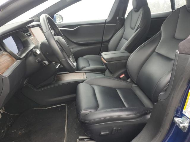 5YJSA1E47LF390673 - 2020 TESLA MODEL S BLUE photo 7