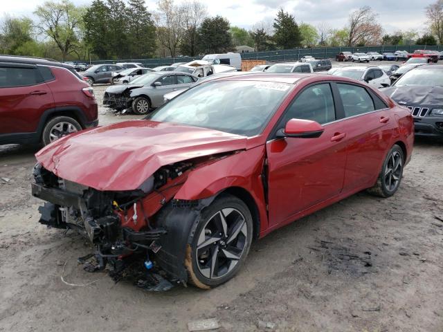 KMHLN4AJ6PU038358 - 2023 HYUNDAI ELANTRA LIMITED RED photo 1