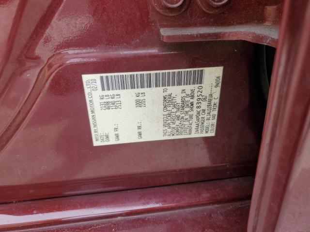 1N4AA5AP0AC839520 - 2010 NISSAN MAXIMA S BURGUNDY photo 13