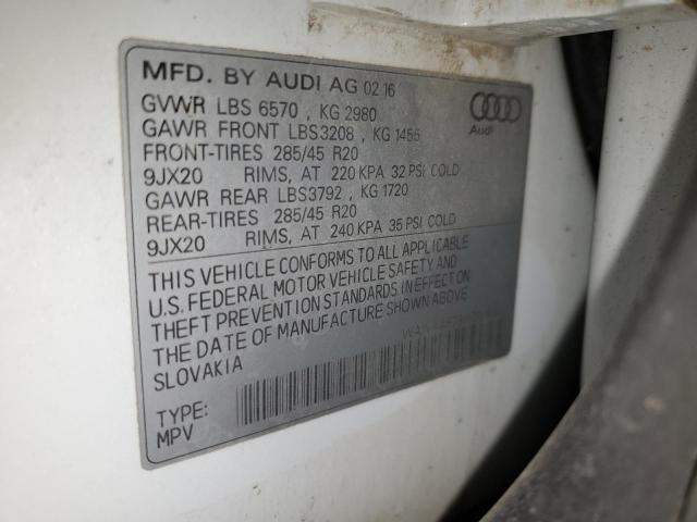 WA1VAAF75HD010180 - 2017 AUDI Q7 PRESTIGE 白色 照片 13