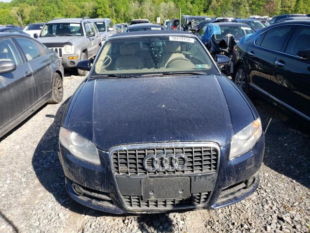 WAUDF48H09K008521 - 2009 AUDI A4 2.0T CABRIOLET QUATTRO BLUE photo 5