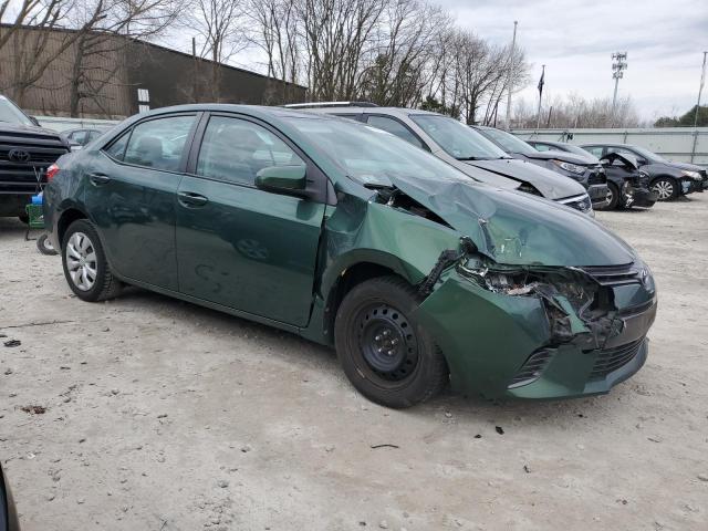 2T1BURHE3GC703755 - 2016 TOYOTA COROLLA L GREEN photo 4