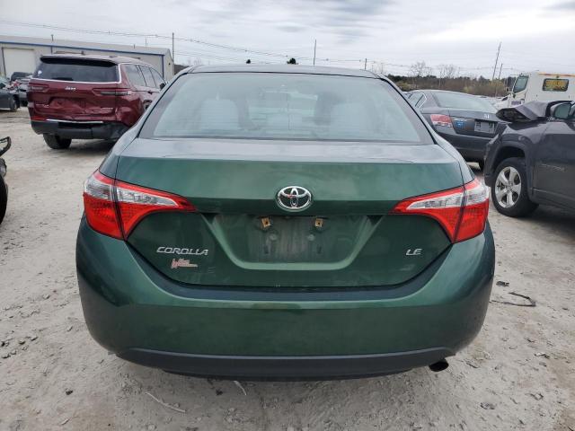 2T1BURHE3GC703755 - 2016 TOYOTA COROLLA L GREEN photo 6