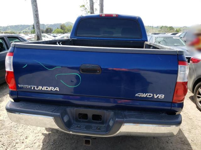 5TBDT44106S530941 - 2006 TOYOTA TUNDRA DOUBLE CAB SR5 BLUE photo 6