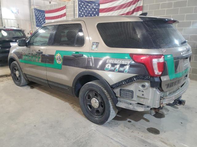1FM5K8AR6HGD06355 - 2017 FORD EXPLORER POLICE INTERCEPTOR 棕色 照片 2