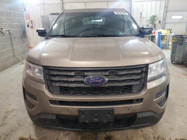 1FM5K8AR6HGD06355 - 2017 FORD EXPLORER POLICE INTERCEPTOR 棕色 照片 5