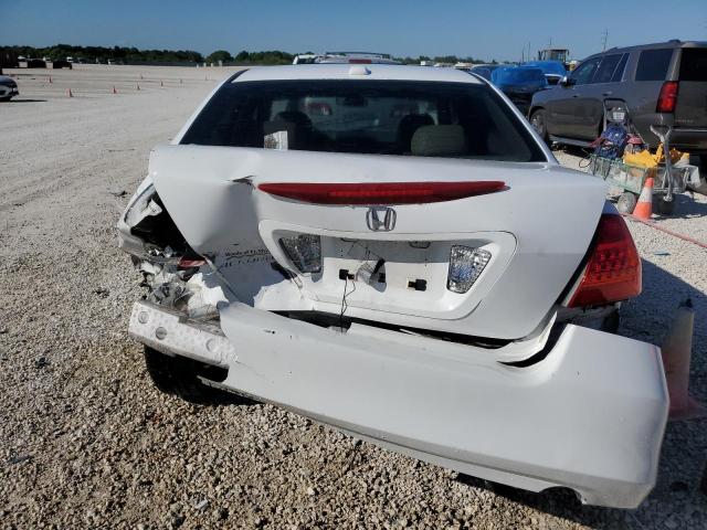 1HGCM56897A148469 - 2007 HONDA ACCORD EX WHITE photo 6