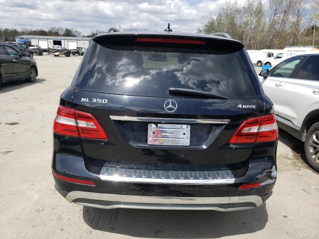 4JGDA5HB9CA032750 - 2012 MERCEDES-BENZ ML 350 4MATIC BLACK photo 6