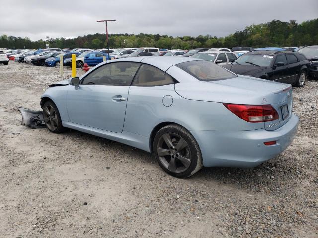 JTHFE2C27A2503890 - 2010 LEXUS IS 350 BLUE photo 2