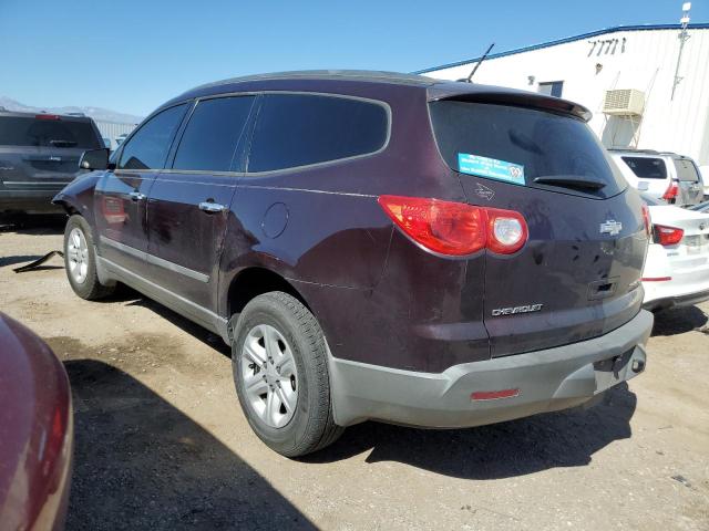 1GNLREED2AS100352 - 2010 CHEVROLET TRAVERSE LS PURPLE photo 2