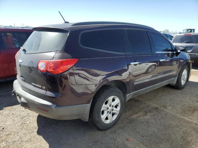 1GNLREED2AS100352 - 2010 CHEVROLET TRAVERSE LS PURPLE photo 3