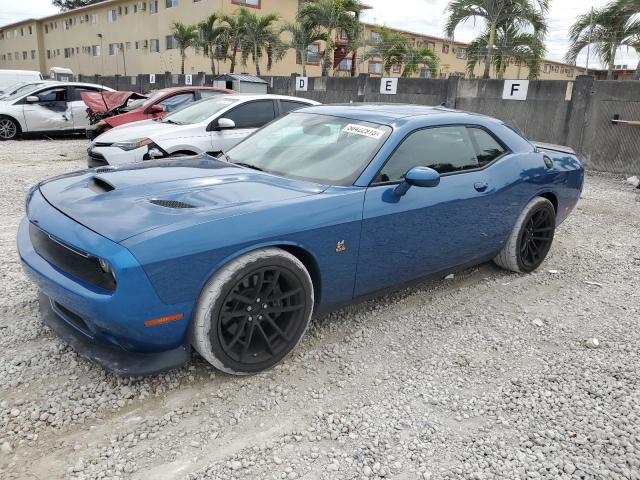 2C3CDZFJ8NH238305 - 2022 DODGE CHALLENGER R/T SCAT PACK BLUE photo 1