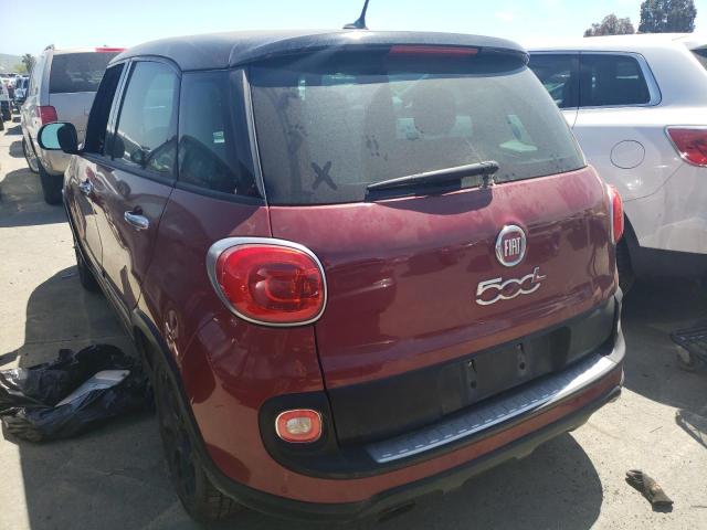 ZFBCFADH7GZ038268 - 2016 FIAT 500L TREKKING MAROON photo 2