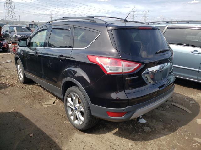 1FMCU9HX0DUB44505 - 2013 FORD ESCAPE SEL BLACK photo 2