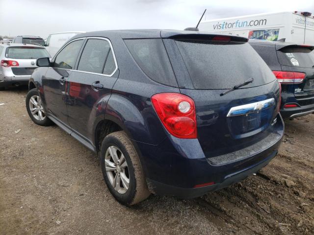 2GNALAEK1F6126127 - 2015 CHEVROLET EQUINOX LS BLUE photo 2