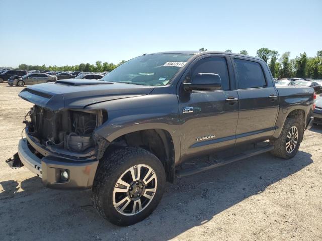 5TFDW5F15KX802972 - 2019 TOYOTA TUNDRA CREWMAX SR5 GRAY photo 1