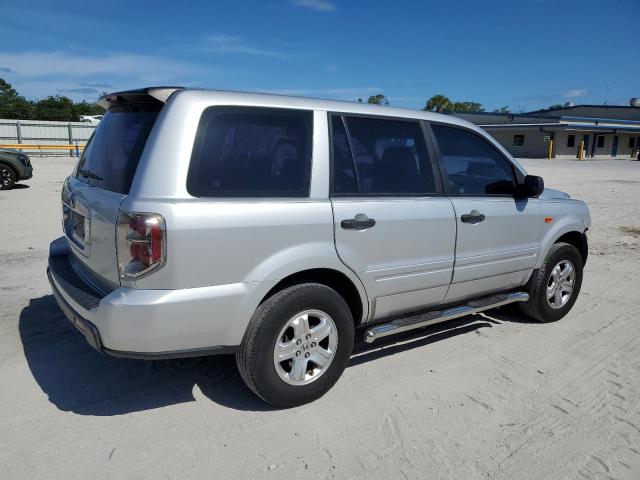 5FNYF28177B046155 - 2007 HONDA PILOT LX SILVER photo 3