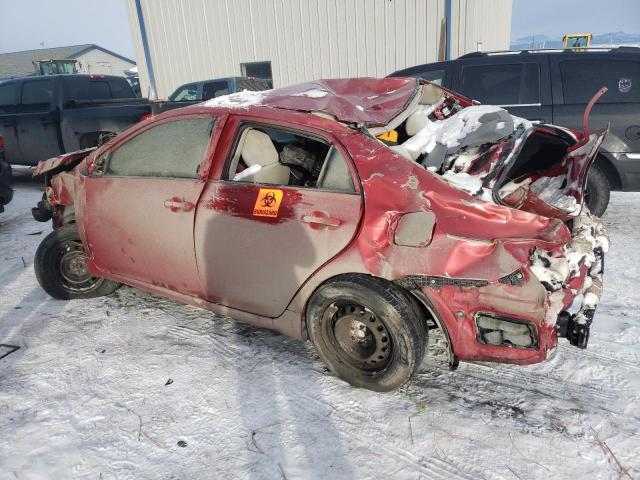 JTDBL40E499088532 - 2009 TOYOTA COROLLOA BASE RED photo 2