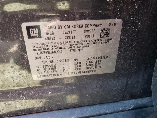 KL4CJFSBXGB742040 - 2016 BUICK ENCORE CONVENIENCE 灰色 照片 12