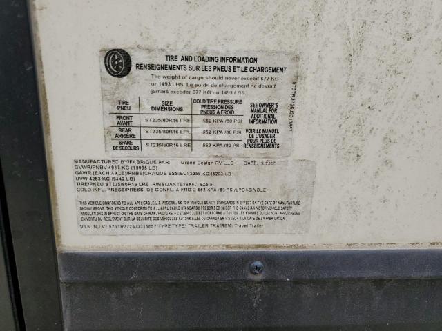 573TR3726J3315857 - 2018 GRAN REFLECTION CREAM photo 10