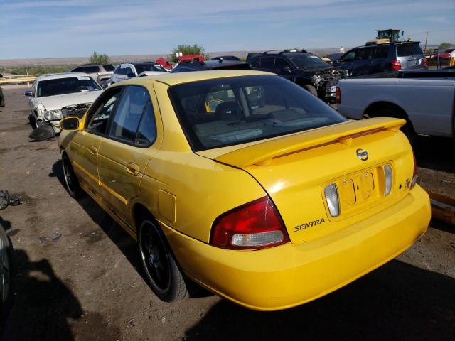 3N1AB51D23L727812 - 2003 NISSAN SENTRA SE-R SPEC V YELLOW photo 2