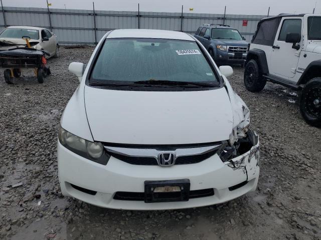 19XFA1F57BE035287 - 2011 HONDA CIVIC LX WHITE photo 5