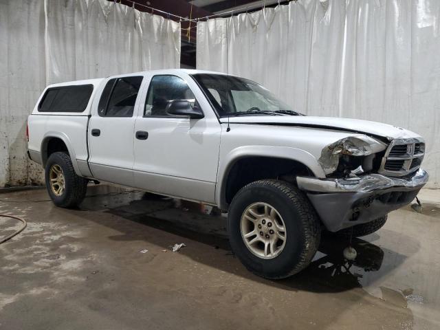 1D7HG48N34S742916 - 2004 DODGE DAKOTA QUAD SLT WHITE photo 4