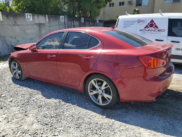 JTHBK262995094420 - 2009 LEXUS IS 250 RED photo 2