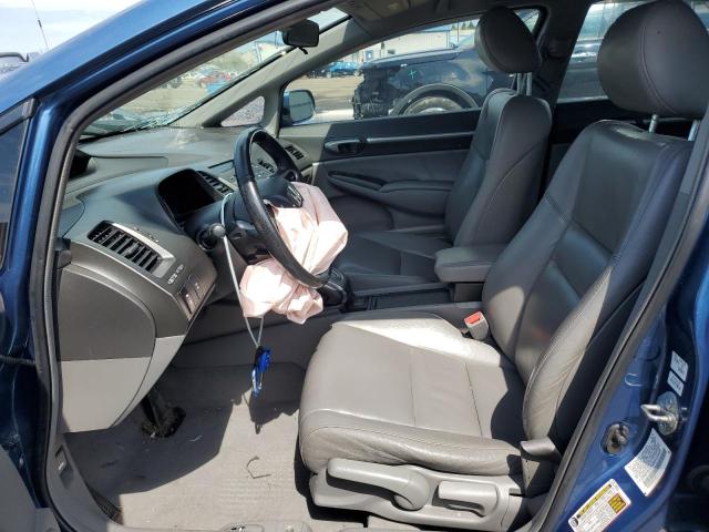 2HGFA16949H520439 - 2009 HONDA CIVIC EXL ლურჯი ფოტო 7