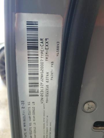 2C3CDZFJ5NH156192 - 2022 DODGE CHALLENGER R/T SCAT PACK GRAY photo 12