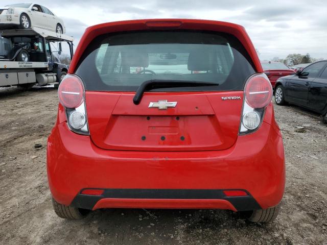 KL8CD6S98EC519036 - 2014 CHEVROLET SPARK 1LT RED photo 6