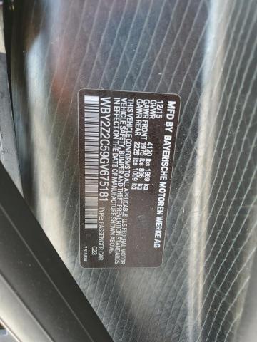 WBY2Z2C59GV675181 - 2016 BMW I8 GRAY photo 12