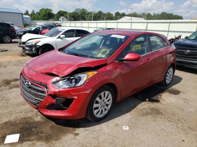 KMHD35LH6GU291478 - 2016 HYUNDAI ELANTRA GT RED photo 2