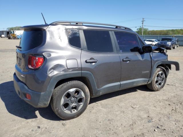 ZACCJAAB1HPF53682 - 2017 JEEP RENEGADE SPORT GRAY photo 3