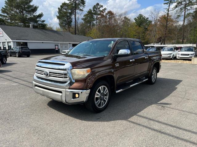 5TFGY5F1XEX162690 - 2014 TOYOTA TUNDRA CREWMAX PLATINUM Braun Foto 1